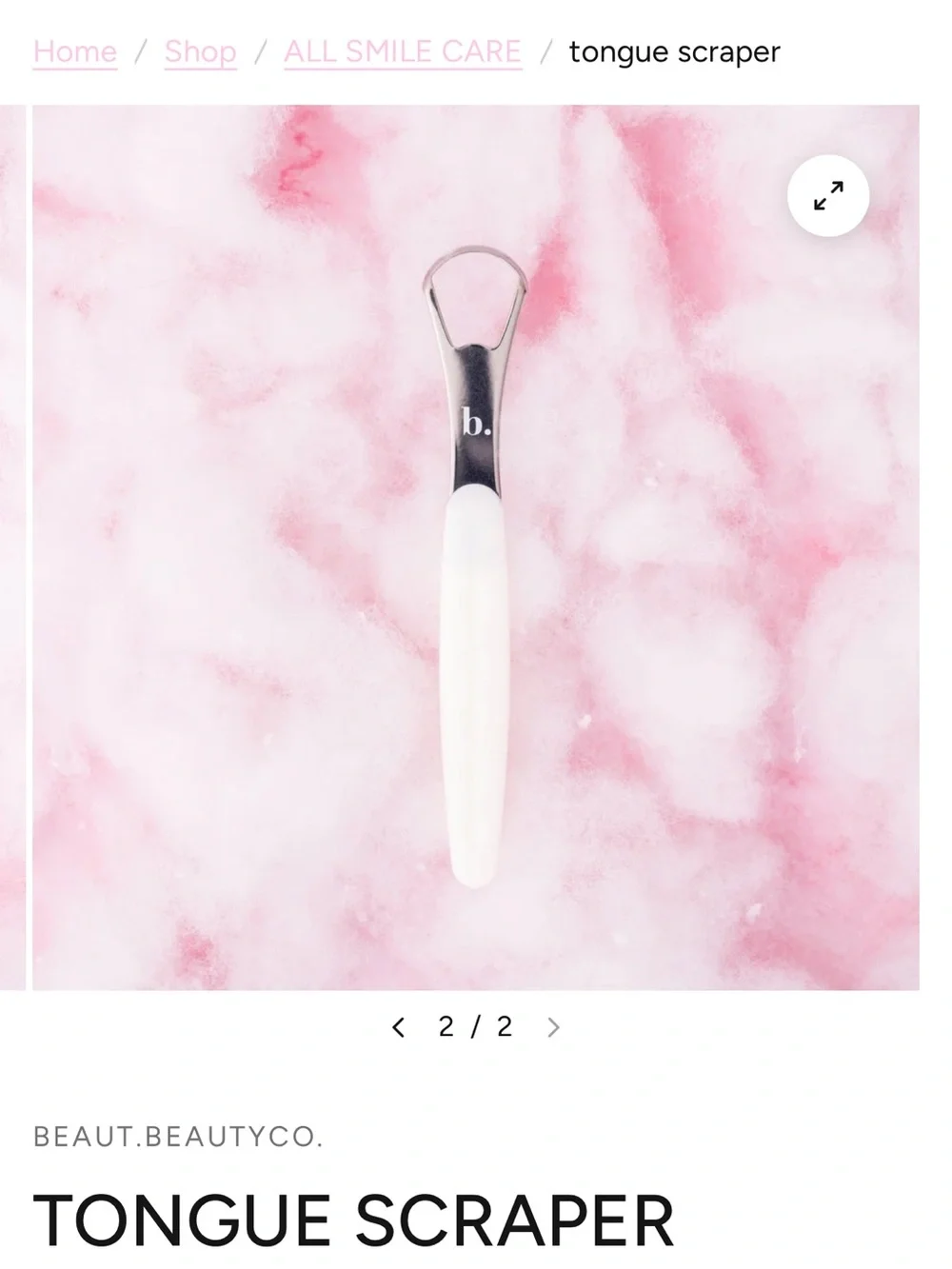 Beaut. White Tongue Scraper